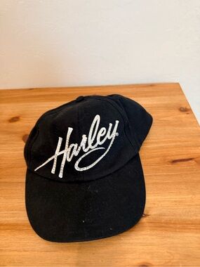 Harley-Davidson Black Cap with White Script Logo